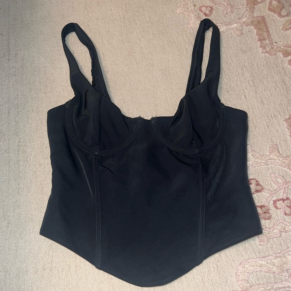 White box corset top